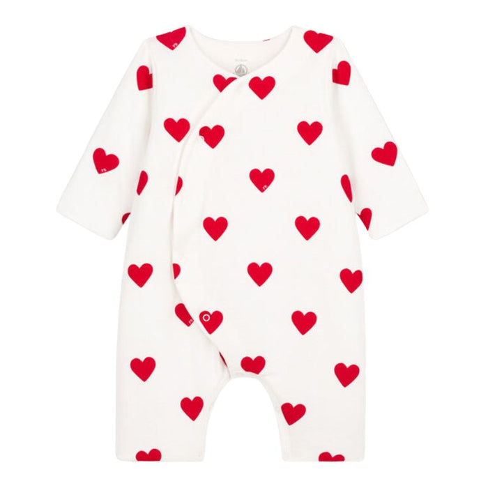Long Sleeves Pyjama - 1m to 18m - Hearts par Petit Bateau - Sleep time | Jourès