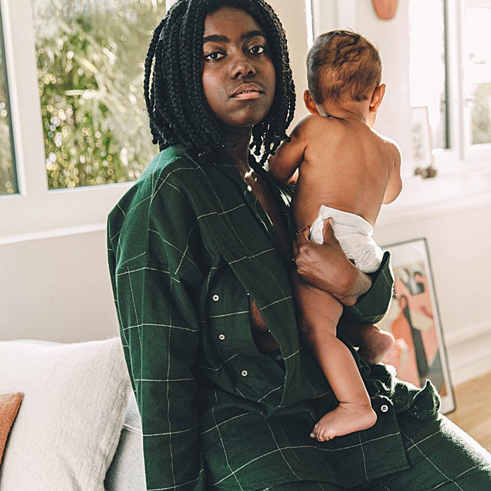 Mom Sweet Home  - Pyjama d'allaitement  - S,M,L - Vert par Tajinebanane - Mother's Day | Jourès