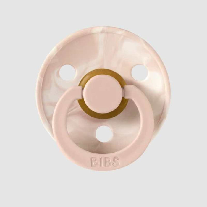 BIBS 6-18 Months Latex Pacifier Original -TIE-DYE- Pack of 2 - Blush/Ivory par BIBS - Baby Shower Gifts | Jourès