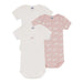 Short Sleeves Cotton Bodysuits - 3m to 24m - Pack of 3 - Pink Whales par Petit Bateau - Baby | Jourès