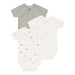 Short Sleeves Cotton Bodysuits - Pack of 3 - 1m to 12m - Hippo par Petit Bateau - Baby | Jourès