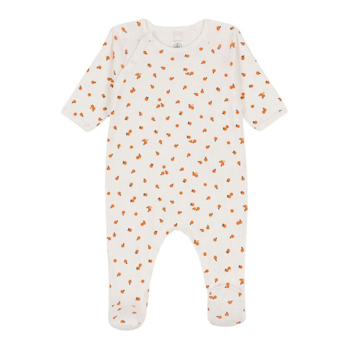 Organic Cotton Dors-Bien Pyjamas - 1m to 6m - Oranges par Petit Bateau - Sleep time | Jourès