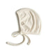 Ribbed Newborn Baby Bonnet - 0-3m - Ivory par Mushie - Accessories | Jourès