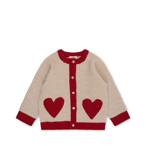 Arc Knit Cardigan - 12m to 3T - Heart mix par Konges Sløjd - Holiday Style | Jourès