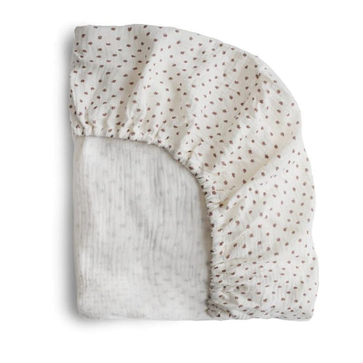 Mushie Extra Soft Muslin Crib Sheet - Bloom par Mushie - Sleep time | Jourès