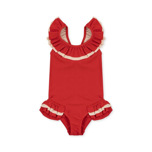Cerise Swimsuit - 2Y to 4Y - Barbados Cherry par Konges Sløjd - Konges - Clothes | Jourès