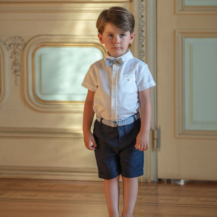 Mini chemise et noeud papillon - 6m à 4T - Beige par Patachou - Patachou | Jourès