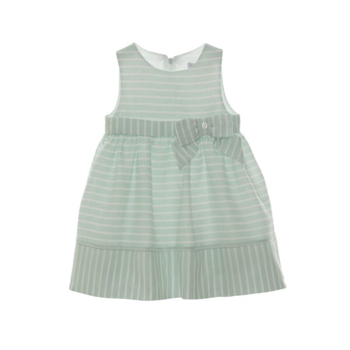 Dress - 6m to 4T - Green Stripes par Patachou - Clothing | Jourès