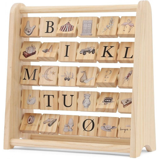 ABC Wooden Block Frame par Konges Sløjd - Educational toys | Jourès