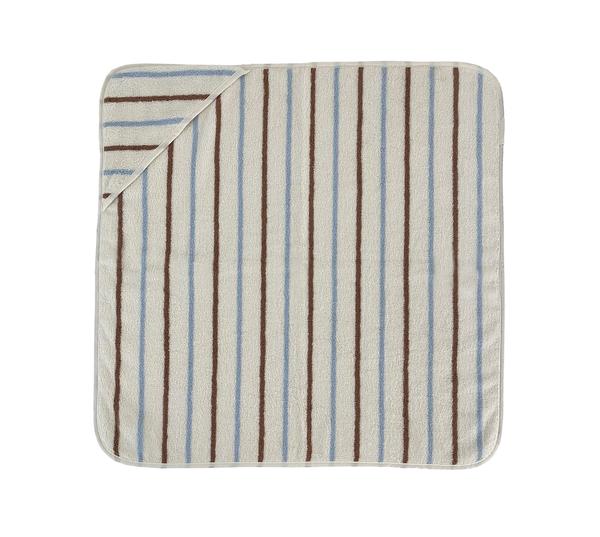 Raita Hooded Towel - Caramel / Ice Blue par OYOY Living Design - OYOY MINI - Vêtements | Jourès