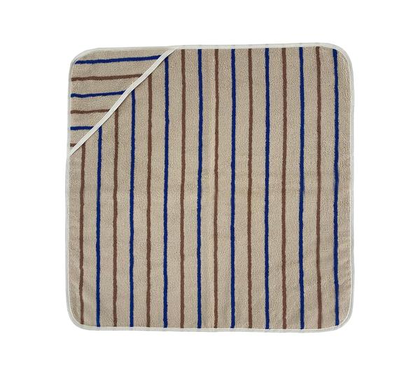 Raita Hooded Towel - Caramel / Optic Blue par OYOY Living Design - OYOY MINI - Salle de bain | Jourès