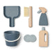 Kimbie Wooden Cleaner Set - Whale blue par Liewood - Kids - 3 to 6 years old | Jourès