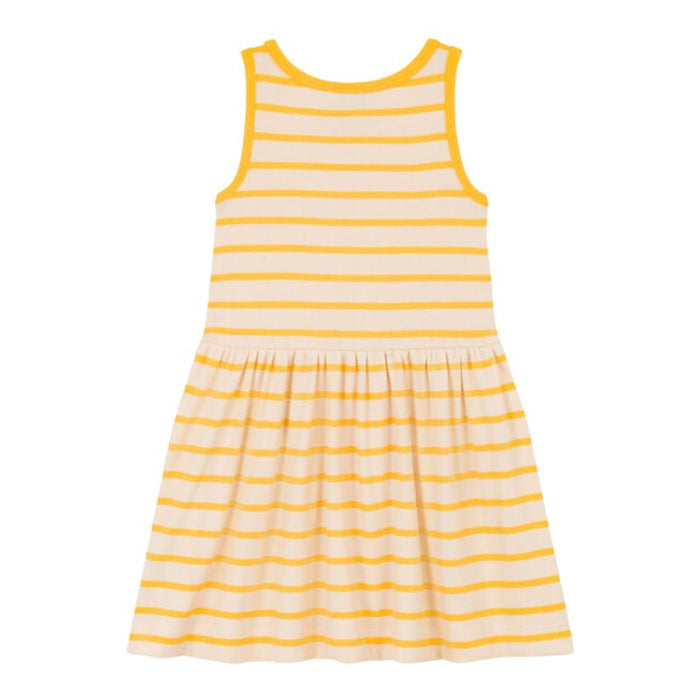 Sleeveless Dress - 3m to 24m - Daisy Stripes par Petit Bateau - Dresses & skirts | Jourès