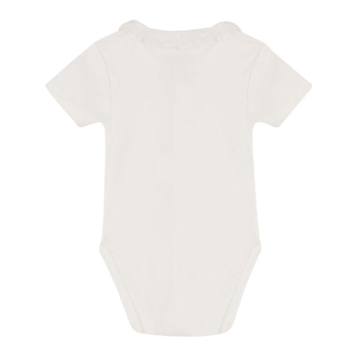 Short Sleeves Bodysuit Round Neck- 1m to 18m - Marshmallow par Petit Bateau - Shorts | Jourès