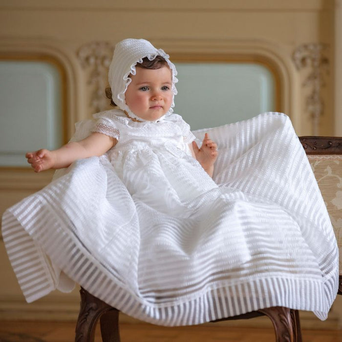 Long dress - Christening Gown - 3m to 6m - White par Patachou - Clothing | Jourès