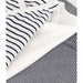 Short Sleeves Cotton Bodysuits - 1m to 12m - Pack of 3 - Stripes par Petit Bateau - Sale | Jourès