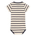 Short Sleeves Baby Onesie - 3m to 36m - Avalanche / Smoking par Petit Bateau - Bodysuits, Rompers & One-piece suits | Jourès