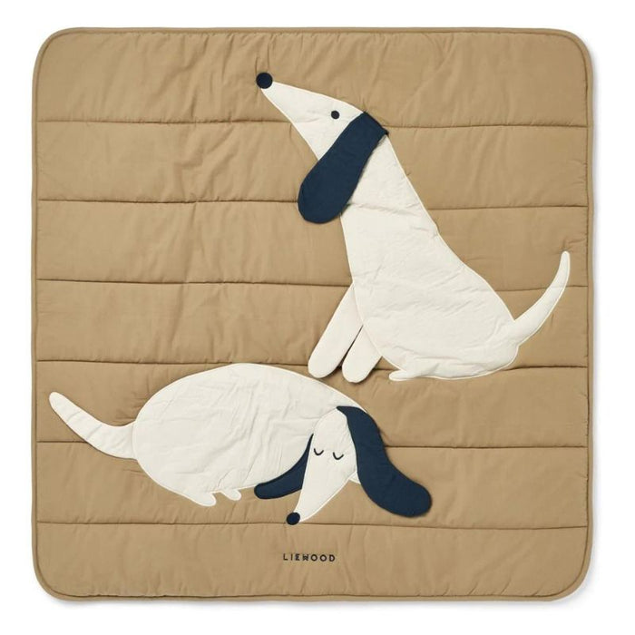 Glenn Activity Blanket -  Oat / Dogs par Liewood - Nursery | Jourès