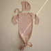 Ribbed Newborn Baby Bonnet - 0-3m - Blush par Mushie - Sleep | Jourès