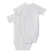 Short sleeves Cotton Bodysuits - 1m to 12m - Pack of 2 - White par Petit Bateau - Sleep time | Jourès