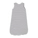 Striped Reversible Cotton Sleeping Bag - Eggshell/Abyss par Petit Bateau - Nursery | Jourès
