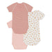 Short Sleeves Cotton Bodysuits - Pack of 3 - 1m to 12m - Orange par Petit Bateau - Baby | Jourès