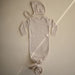 Ribbed Knotted Newborn Baby Gown - 0-3m - Beige melange par Mushie - Mushie | Jourès