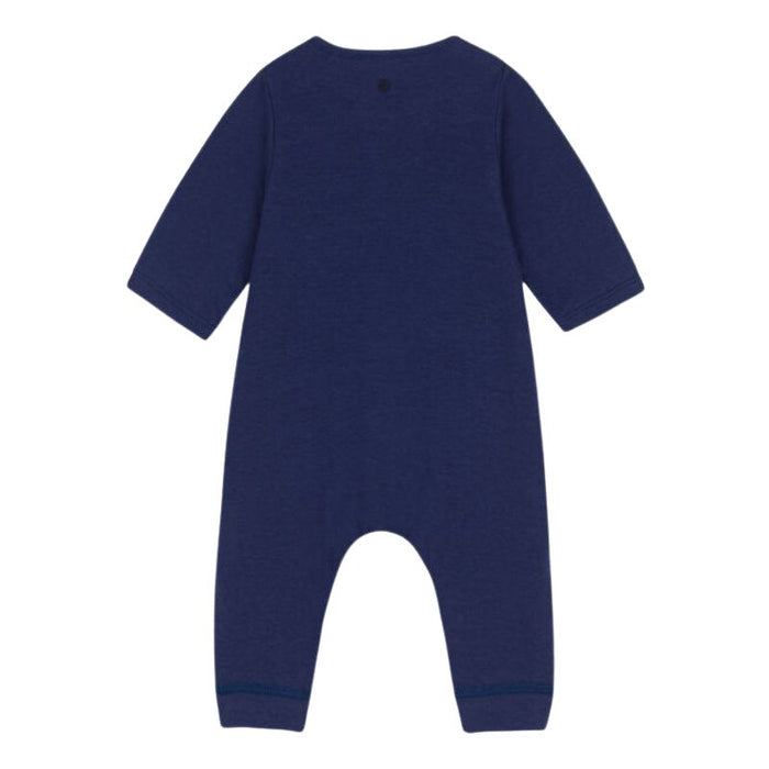 Long Sleeves Pyjama - 1m to 18m - Chaloupe Blue par Petit Bateau - Petit Bateau | Jourès