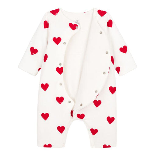 Pyjamas à manches longues - 1m à 18m - Coeurs par Petit Bateau - L'heure du dodo | Jourès