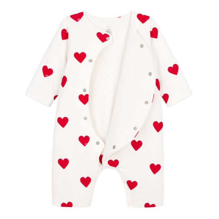 Long Sleeves Pyjama - 1m to 18m - Hearts par Petit Bateau - Petit Bateau | Jourès