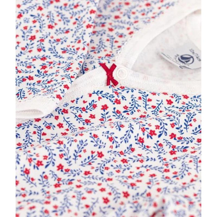Organic Cotton Dors-Bien Pyjamas - 1m to 6m - Flowers par Petit Bateau - New in | Jourès