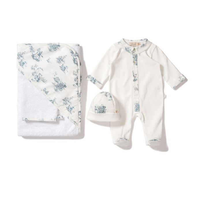 Bonnet de naissance - 1m à 6m - Bleu par Pureté du bébé - Accessoires | Jourès
