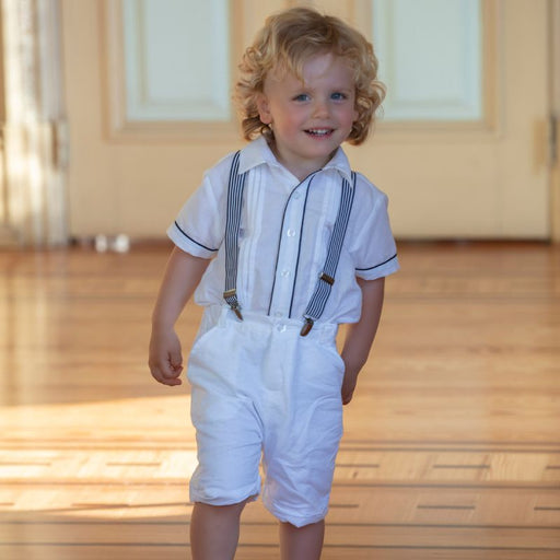 Mini Linen Shorts - 6m to 4T - White par Patachou - Gifts $100 and more | Jourès