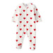Pyjama en coton biologique Dors-bien - 1m à 6m - Coeurs par Petit Bateau - Love collection | Jourès