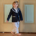 Mini veste en lin - 6m à 4T - Bleu marine par Patachou - Sale | Jourès