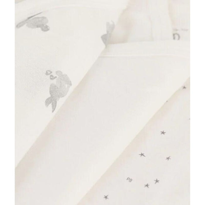 Long Sleeves Cotton Bodysuits - 1m to 12m - Pack of 3 - Bunny par Petit Bateau - Best Sellers | Jourès