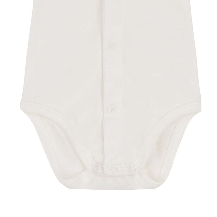 Short Sleeves Bodysuit - 1m to 18m - Marshmallow par Petit Bateau - Sale | Jourès