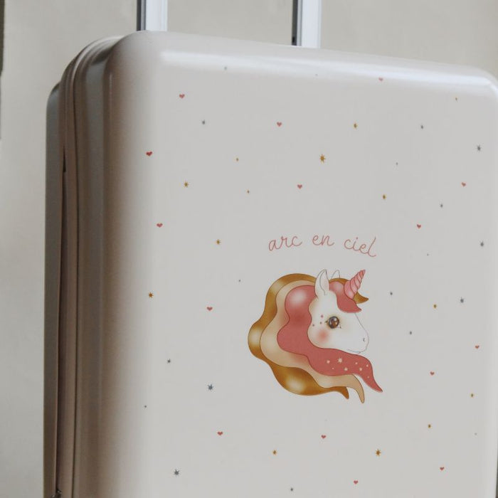 Kids Travel Suitcase - Arc en ciel par Konges Sløjd - Storage | Jourès