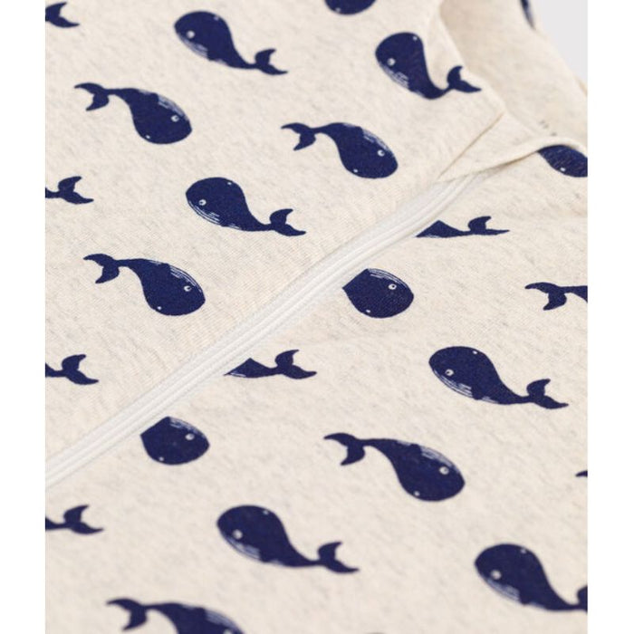 Organic Cotton Sleeping Bag for Baby - Newborn to 36 m - Whales par Petit Bateau - Best Sellers | Jourès