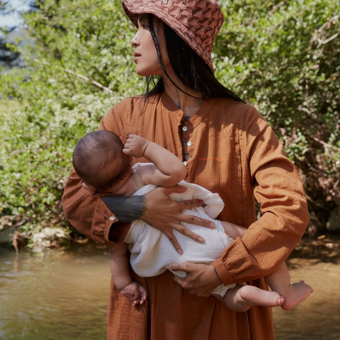 Mom Made Camel Dress - XS to XL - Breastfeeding Dress par Tajinebanane - Baby | Jourès