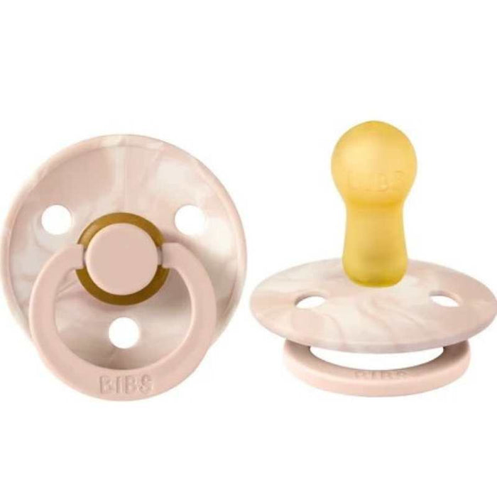 BIBS 0-6 Months Latex Pacifier Original -TIE-DYE- Pack of 2 - Blush/Ivory par BIBS - Baby Shower Gifts | Jourès