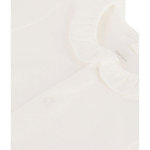 Short Sleeves Bodysuit Round Neck- 1m to 18m - Marshmallow par Petit Bateau - Shorts | Jourès