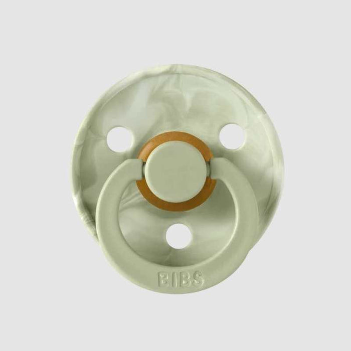 BIBS 6-18 Months Latex Pacifier Original - TIE-DYE- Pack of 2 - Sage/Ivory par BIBS - Baby Shower Gifts | Jourès