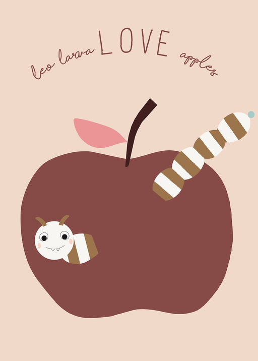Poster - Love Apples par OYOY Living Design - OYOY MINI - OYOY Mini | Jourès