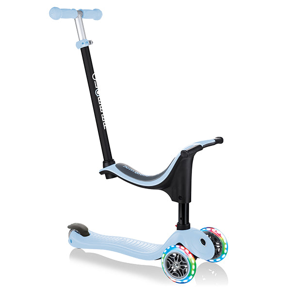 GO•UP 4 in 1 scooter with Lights - Pastel Blue par GLOBBER - Back to School | Jourès