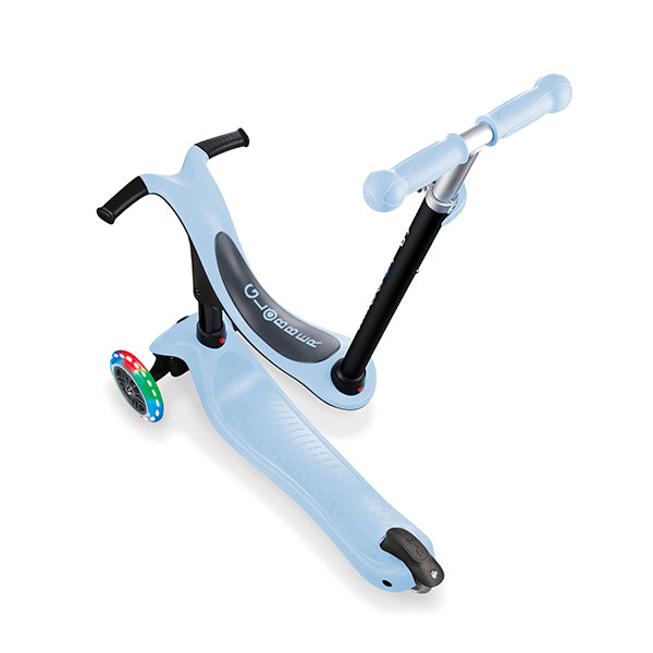 GO•UP 4 in 1 scooter with Lights - Pastel Blue par GLOBBER - New in | Jourès