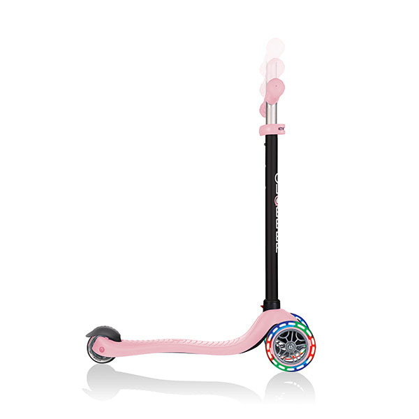 GO•UP 4 in 1 scooter with Lights - Pastel Pink par GLOBBER - Back to School 2023 | Jourès