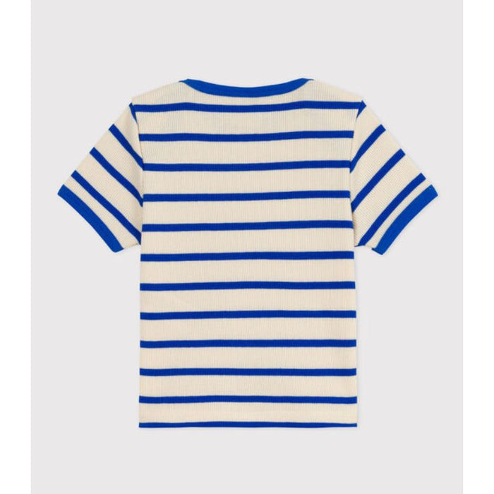 T-Shirt - 6m to 24m - Blue Stripes par Petit Bateau - The Sun Collection | Jourès