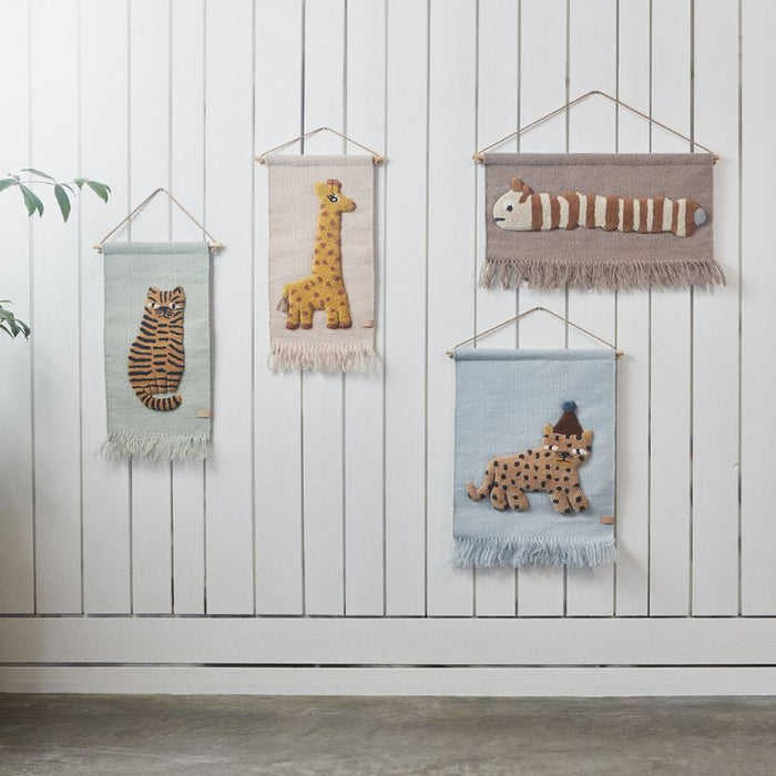 Wallhanger - Giraffe - Rose par OYOY Living Design - Nursery | Jourès