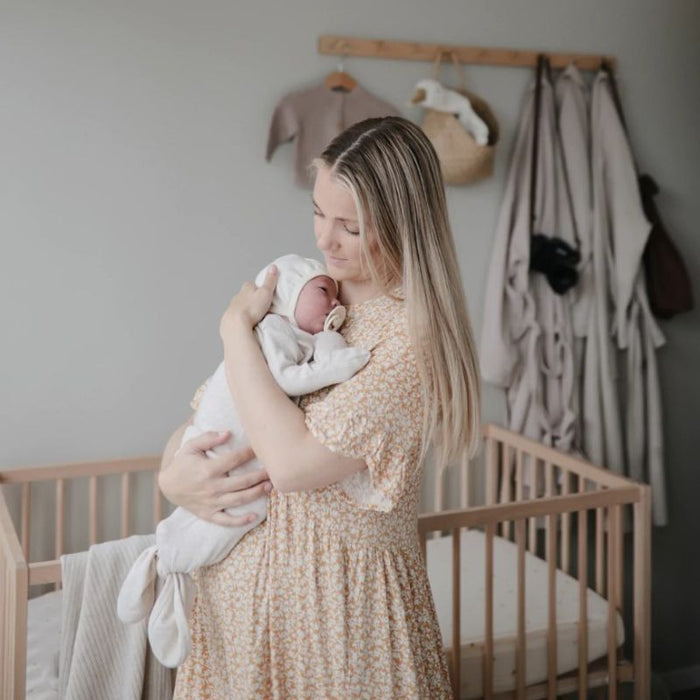Gigoteuse à noeud bébé naissant - 0-3 mois - Beige par Mushie - Meilleurs vendeurs | Jourès
